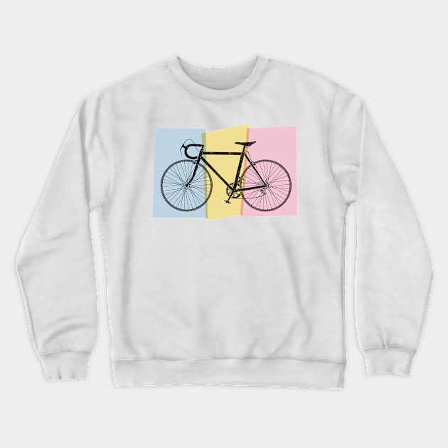 Road Bike Vintage Crewneck Sweatshirt by TheWanderingFools